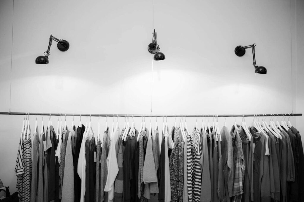 Premium sizing stickers by Mark Bric Sizers enhance garment organization and retail efficiency.